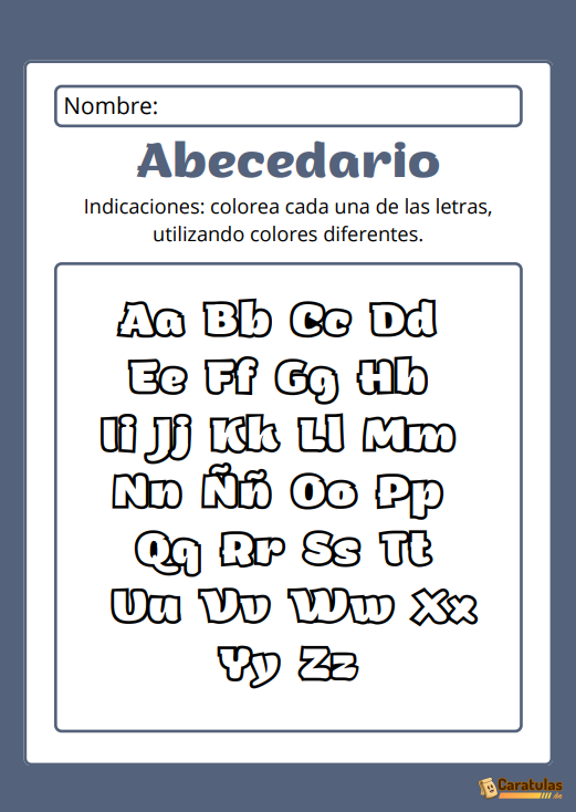 Abecedario para Imprimir Plantilla Descargar Gratis en PDF 21 Abecedario para Imprimir Plantilla Descargar Gratis en PDF